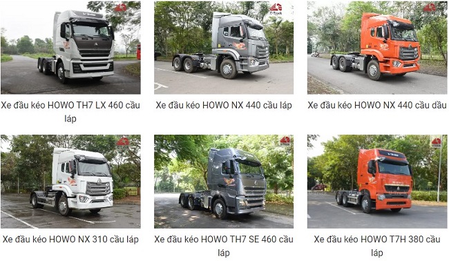Sự đa dạng của dòng xe đầu kéo Howo Sinotruk