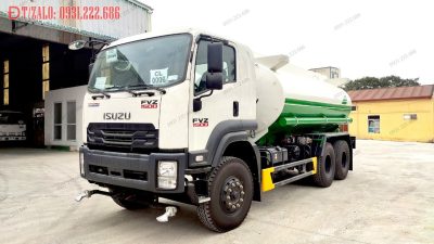 Xe phun nước rửa đường tưới cây Isuzu FVZ34QE4A 14 khối