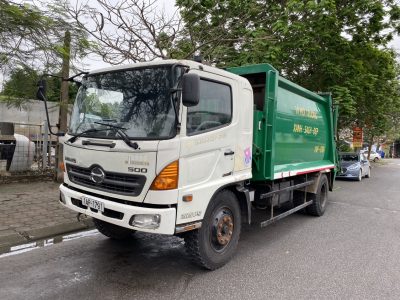Xe ô tô cuốn ép chở rác Hino FG 14 khối đời 2009