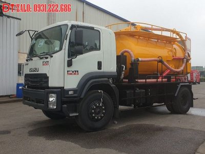 Xe hút chất thải kết hợp thông tắc 6 khối Isuzu FVR