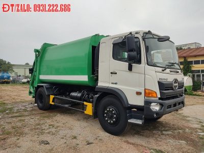 Xe ô tô cuốn ép chở rác 12 khối 14 khối Hino FG8JJ7A-B