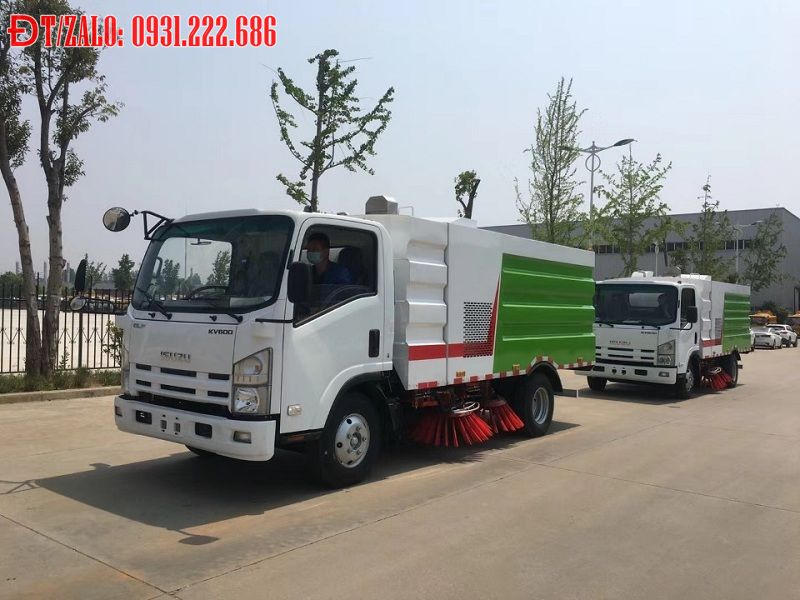 xe quét đường isuzu