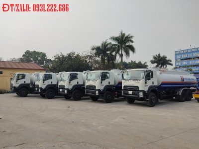 Ô tô xi téc chở xăng dầu 20 khối Isuzu FVM34TE4 bồn nhôm