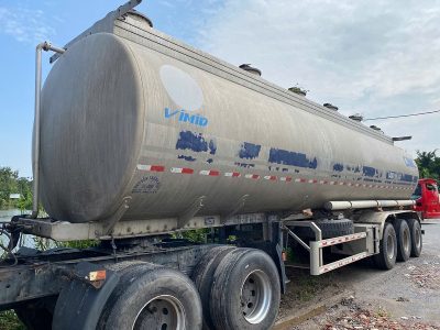 Sơ mi rơ móc xi téc chở xăng 44 khối bồn nhôm đời 2017