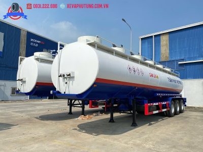 Sơ mi rơ móc xi téc chở xăng dầu 40 khối ( bồn thép )