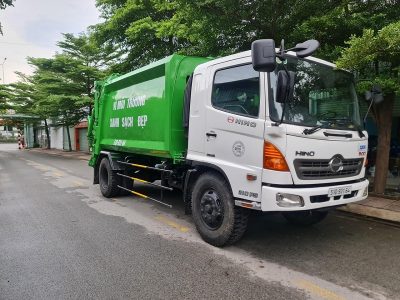 Xe cuốn ép rác 14 khối Hino FG đời 2009