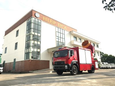 Xe hút thổi khói cứu hỏa đa năng