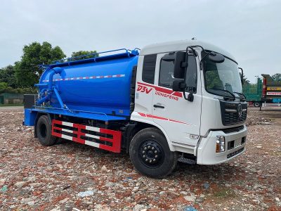 Xe hút chất thải 9 khối Dongfeng nhập khẩu
