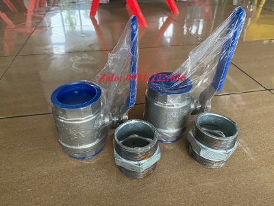 Van khóa và kép ren 2 đầu DN50