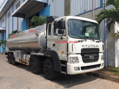 Ô tô xi téc chở xăng dầu bồn nhôm 24 khối Hyundai HD320 E5