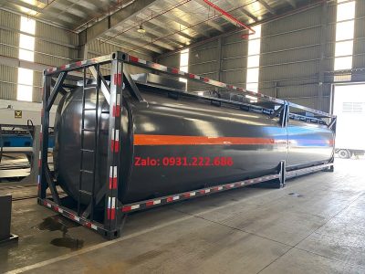 Isotank chứa hóa chất 47 khối đặt móc 3 trục