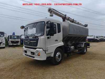 Xe chở thức ăn chăn nuôi 13 khối Dongfeng bồn inox304